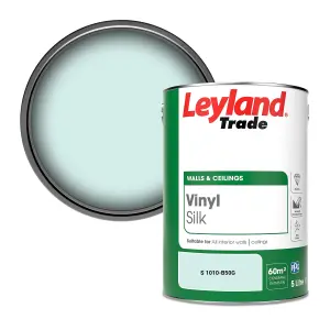 Leyland Trade Vinyl Silk Walls & Ceilings Emulsion Paint (S 1010-B50G) - 5L