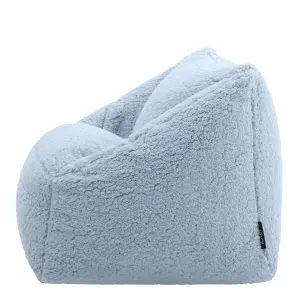 icon Kids Teddy Bear Armchair Bean Bag Blue Childrens Bean Bags