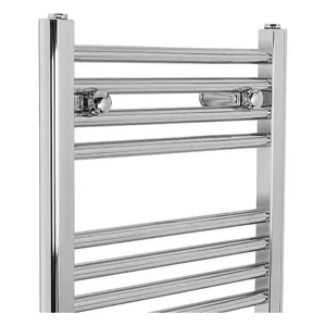 Rinse 700x450mm Chrome Bathroom Heated Towel Rail Radiator Straight Ladder Style Towel Warmer