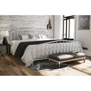 Holland Bed Frame White / Kingsize (5')