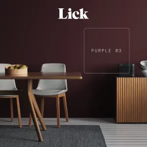 Lick Purple 03 Matt Emulsion paint, 2.5L