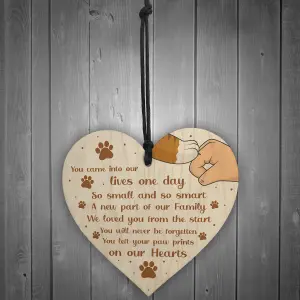 Memorial Gift For Dog Cat Lover Memorial Pet Sign Keepsake Gift For Family Wood Heart