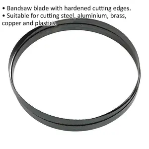 High-Performance Bi-Metal Bandsaw Blade 3035 x 25 x 0.89mm - 8 TPI for Metal Cutting