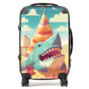 Shark On A Beach Holiday Suitcase - Cabin