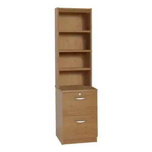 Cosmo 48cm Wide 2 -Drawer File Cabinet English Oak