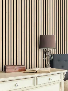 Wood Slat Wall Panels, Waterproof, Shiplap 300mm - Premium Light Ash