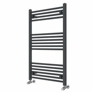 Right Radiators 1000x600 mm Straight Heated Towel Rail Radiator Bathroom Ladder Warmer Anthracite