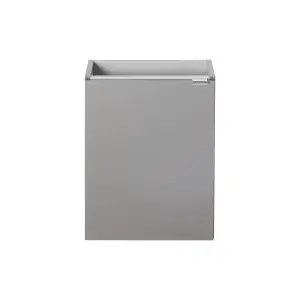 GoodHome Imandra Gloss Anthracite Single Wall-mounted Bathroom Cloakroom unit (H) 550mm (W) 43.6mm