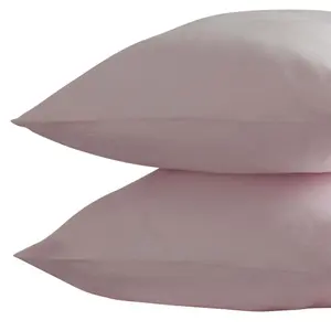 Belledorm Brushed Cotton Housewife Pillowcase (Pair) Powder Pink (One Size)