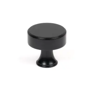 From The Anvil Matt Black Scully Cabinet Knob - 32mm