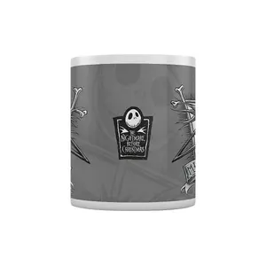 Nightmare Before Christmas Misfit Love Mug White/Grey (One Size)