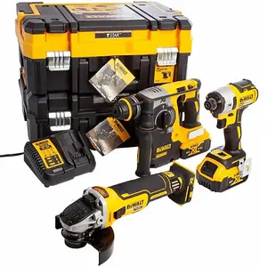 Dewalt DCK305P2T 18v XR Brushless Kit - DCG405 Grinder DCF887 Impact DCH273 SDS