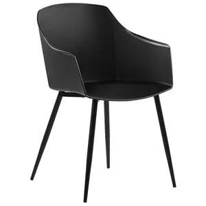 Set of 2 Dining Chairs FONDA Black