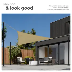 Shade Sail - triangular with UV protection 50+, water-repellent - 300 x 300 x 300 cm