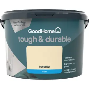 GoodHome Durable Toronto Matt Emulsion paint, 2.5L