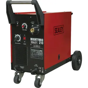 210A Gas / No-Gas MIG Welder with Euro Torch - 2m Earth Cable - 230V Supply