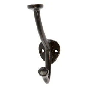 Hammer & Tongs - Bowler and Coat Hook - W35mm x H115mm - Black