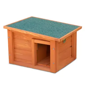 KCT Oslo Wooden Hedgehog House Outdoor Sanctuary Hibernation Hogitat Shelter