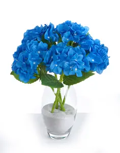 5 Best Artificial Blue Single 35cm Hydrangea Flower Stems