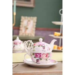 Lily Manor Alcester 0.5ml Stovetop Safe Floral Teapot