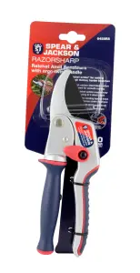 Spear & Jackson 6458RS Razorsharp Ratchet Twist Anvil Secateurs