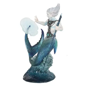 Anne Stokes Water Elemental Wizard Collectable Figurine Blue/White (One Size)