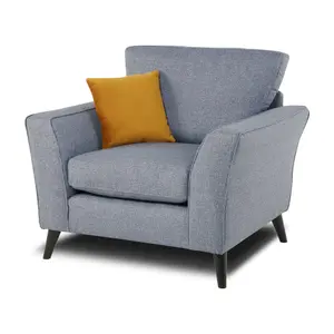 Modern Home Caxton 3+2 Seater Sofa Set with Armchair Denim