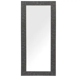 Beliani Retro Wall Mirror PLAISIR Black