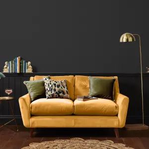 Stitch Please Night Black Textured Plain Wallpaper