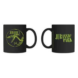 Official Jurassic Park Punk-Mug - Black 100% Ceramic, Dishwasher Safe