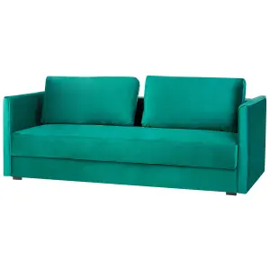 Sofa Bed EKSJO Emerald Green Velvet