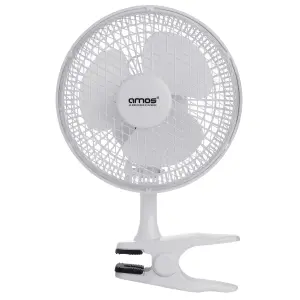 AMOS 6" 2 in 1 Clip on Fan 2 Speed Home Office Air Cooling Desk Fan