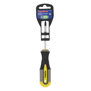 SupaTool Pozi Screwdriver Black/Yellow (75mm)