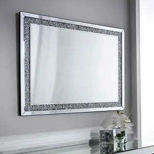 80x120cm Crushed Diamond Jewelled Gems Crystal Mirror