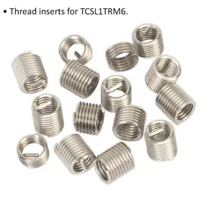 15-Pack M6 x 1mm Thread Inserts for ys10451 Thread Repair Kit