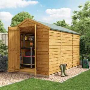 BillyOh Keeper Overlap Apex Wooden Shed - 10x6 - Windowless