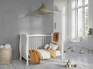 Leo sleigh baby cot bed 120x60cm