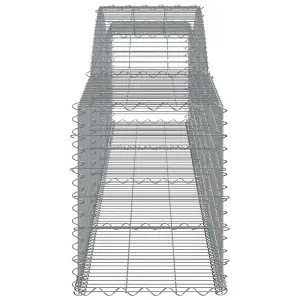 Berkfield Arched Gabion Baskets 8 pcs 400x50x60/80 cm Galvanised Iron