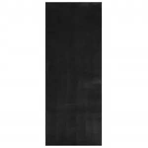 Rug HUARTE Short Pile Soft and Washable Black 80x200 cm