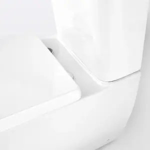 Cooke & Lewis Helena White Close-coupled Toilet with White seat Soft close seat