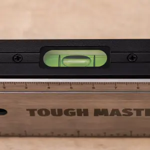 TOUGH MASTER 3-in-1 Digital Angle Finder Spirit Level Angle Measurer & 3v battery