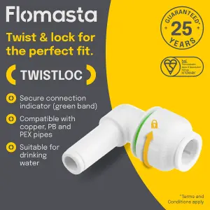 Flomasta Push-fit 90° Pipe elbow (Dia)120mm