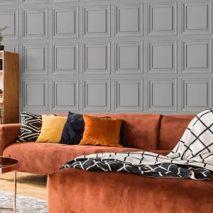 Superfresco Easy Grey Wood effect Panel Smooth Wallpaper