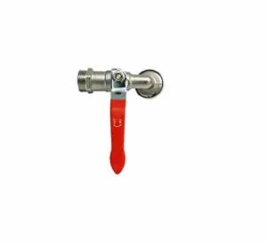 3/4" BSP Lever Outside Garden Tap Brass Nickle Plated Automatic Watering