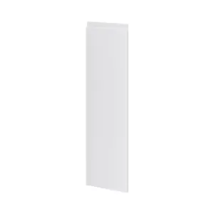 GoodHome Garcinia Integrated handle Gloss light grey Tall wall Cabinet door (W)250mm (H)895mm (T)19mm