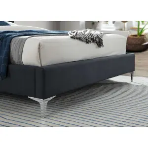 Birlea Finn King Bed Frame In Charcoal