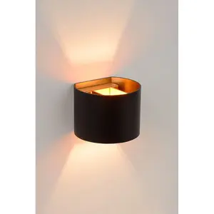 Lucide Xio Modern Up Down Wall Light - LED Dim. - G9 - 1x3,5W 2700K - Black