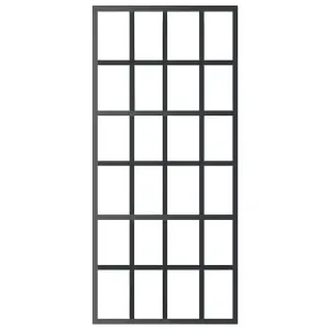 Berkfield Sliding Door ESG Glass and Aluminium 90x205 cm Black