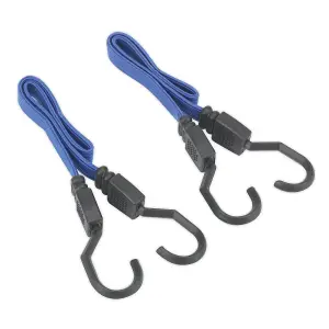 Sealey Flat Bungee Cord Set 460mm 2pc BCS15