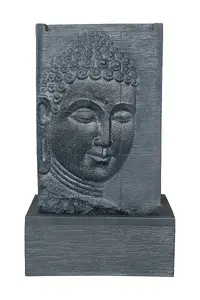 Aqua Creations Charcoal Buddha Wall Solar Water Feature